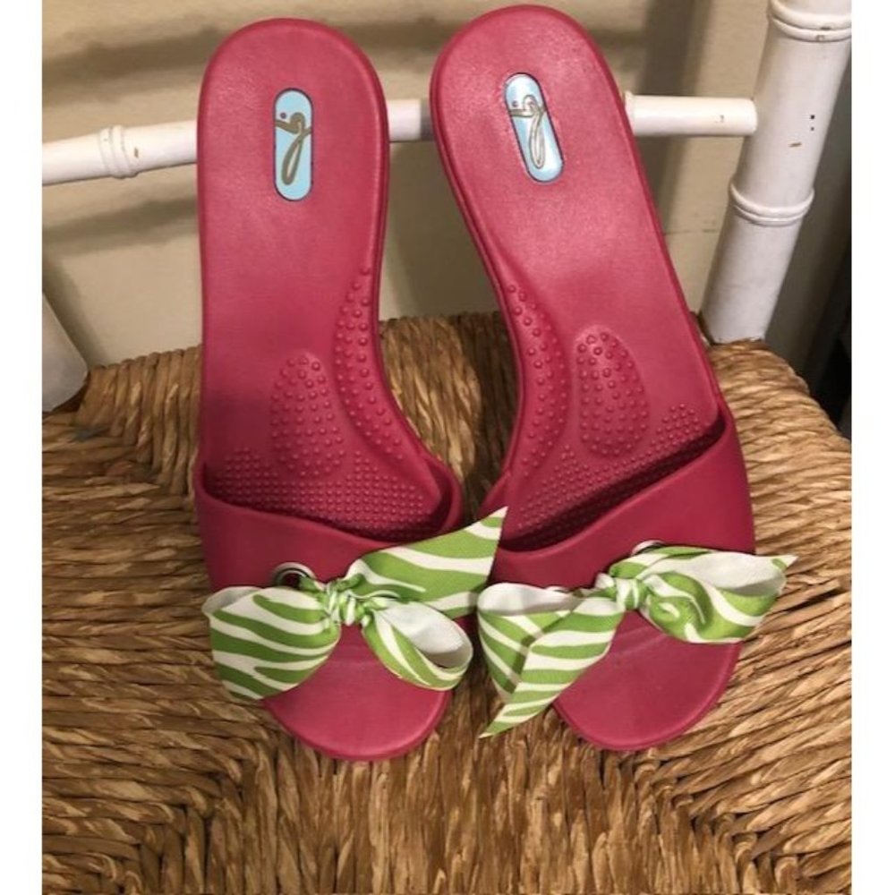 Oka-B NWOT Women's Popsicle Pink Slide Sandal L